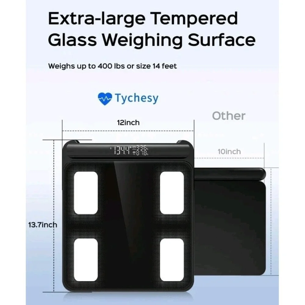 Smart Body Composition‎ Scale - 8-Electrode Analyzer with Bluetooth Sync